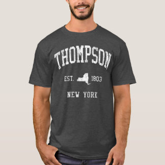 Thompson NY J01 Vintage Athletik Sportdesign lusti T-Shirt