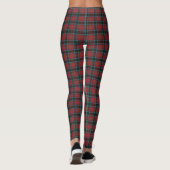 Thompson Red Modern Original Scottish Tartan Leggings (Rückseite)