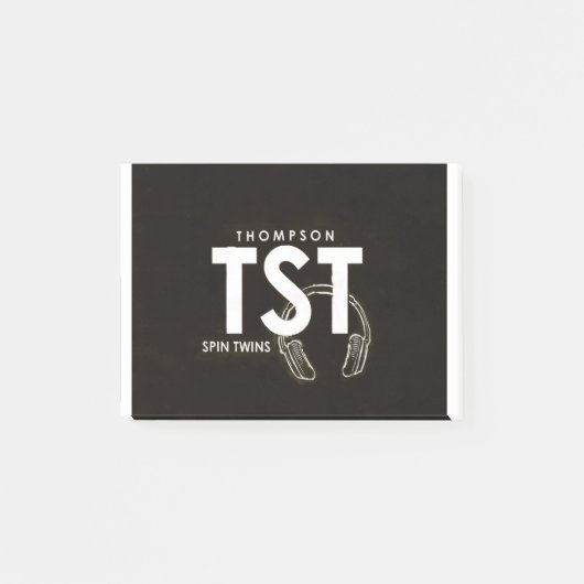 THOMPSON SPIN TWINS (OFFIZIELLE MERCHANDISE) TOUR POST-IT KLEBEZETTEL (Vorderseite)