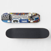 THOMPSON SPIN TWINS (OFFIZIELLE MERCHANDISE) TOUR SKATEBOARD (Horizontal)