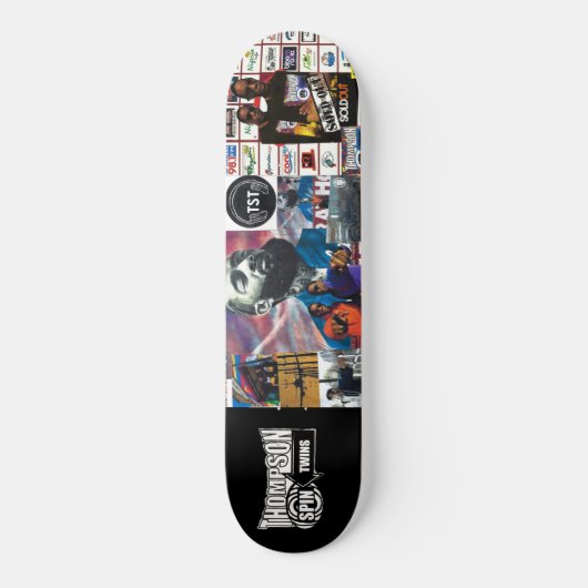 THOMPSON SPIN TWINS (OFFIZIELLE MERCHANDISE) TOUR SKATEBOARD (Vorderseite)