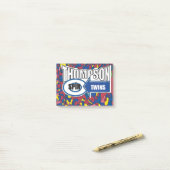 Thompson Spin Twins. Post-it Klebezettel (Auf Schreibtisch)
