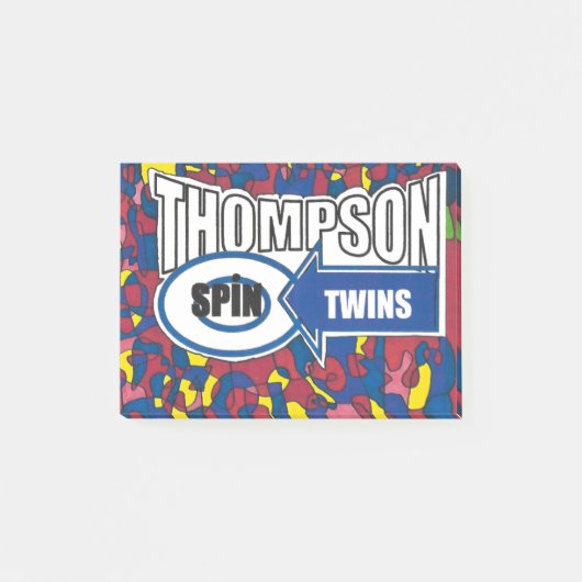Thompson Spin Zwillinge. Post-it Klebezettel (Vorderseite)