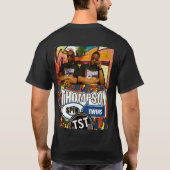 THOMPSON SPINNT ZWEI. Basic Dunkles T-Shirt (Rückseite)