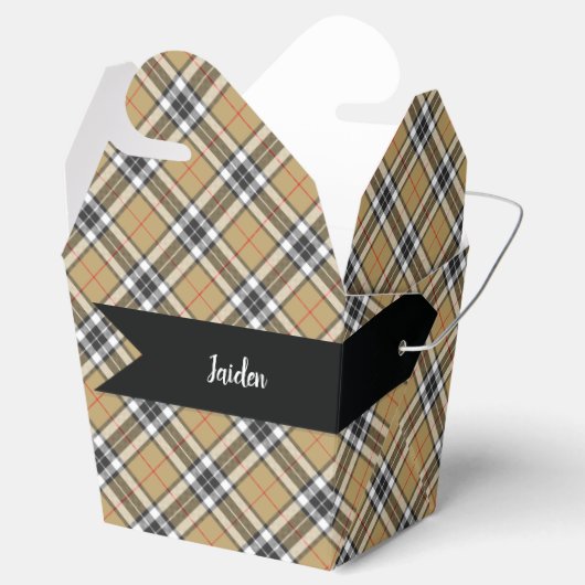 Thomson Camel Tartan Kariert Pattern Family Mode Geschenkschachtel (Geöffnet)