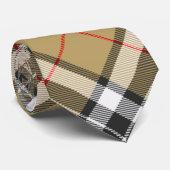 Thomson Camel Tartan Kariert Pattern Family Mode Krawatte (Gerollt)