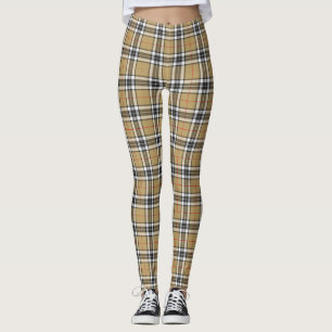Thomson Camel Tartan Karierte Muster Familie Klein Leggings