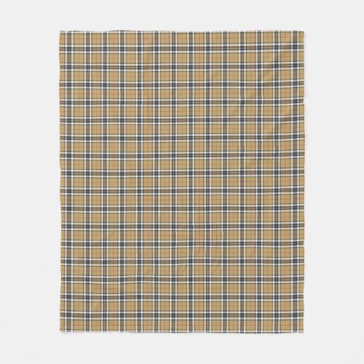 Thomson Camel Tartan Kariertes Muster Familienmode Fleecedecke (Vorderseite)