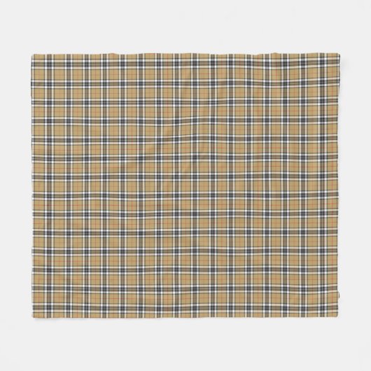 Thomson Camel Tartan Kariertes Muster Familienmode Fleecedecke (Vorderseite (Horizontal))