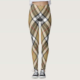 Thomson Camel Tartan Kariertes Muster Familienmode Leggings