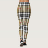 Thomson Camel Tartan Kariertes Muster Familienmode Leggings (Rückseite)
