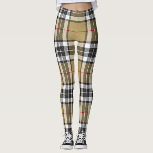 Thomson Camel Tartan Kariertes Muster Familienmode Leggings