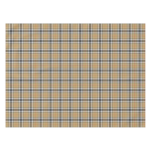 Thomson Camel Tartan Kariertes Muster Familienmode Tischdecke (Vorderseite (Horizontal))