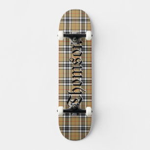 Thomson Clan Tartan Scottish Kariert Pattern Skateboard