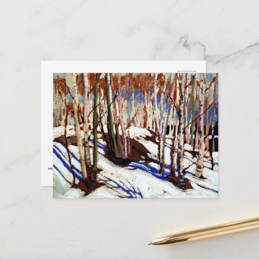 Thomson - Frühling, Kanusee, Postkarte (Vorderseite/Rückseite Beispiel)