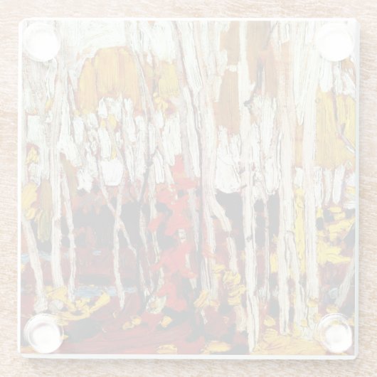 Thomson - HerbstBirches Glasuntersetzer (Rückseite)