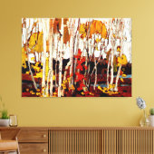 Thomson - HerbstBirches Leinwanddruck (Insitu (Wohnzimmer))