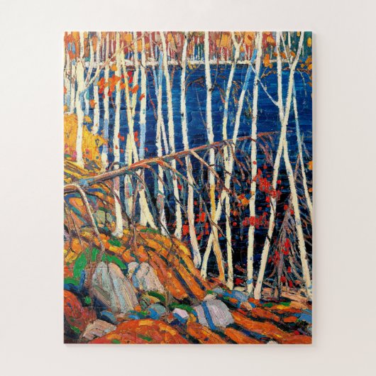Thomson - In den Northländern, Kunstmalerei Puzzle (Vertikal)