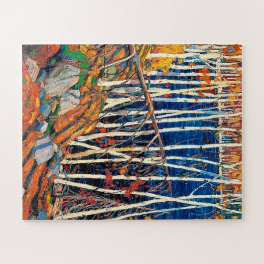 Thomson - In den Northländern, Kunstmalerei Puzzle (Horizontal)