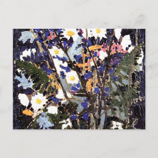 Thomson - Kanadische Wildblumen Postkarte (Vorderseite)