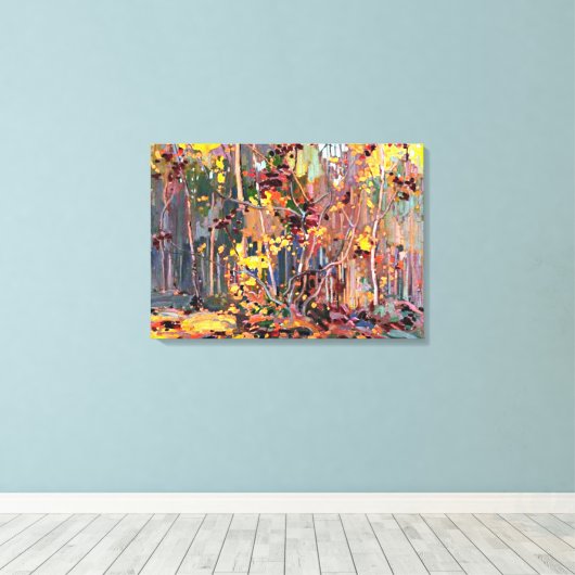 Thomson - Maple Saplings Leinwanddruck (Insitu (Holzboden))