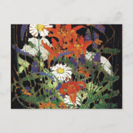 Thomson - Marguerite, Wood Lilies und Vetch Postkarte