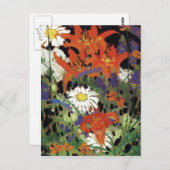 Thomson - Marguerites, Wood Lilies und Vetch Postkarte (Vorne/Hinten)