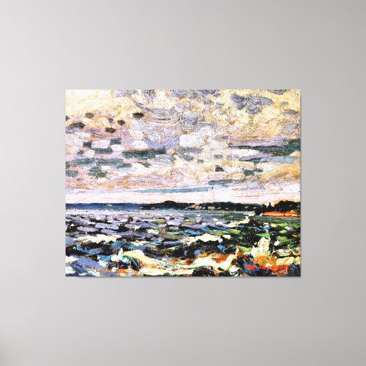 Thomson - Parry Sound Harbour, beliebtes Gemälde, Leinwanddruck (Vorderseite)