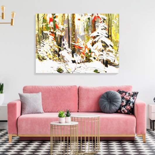 Thomson - Räume, Winter Leinwanddruck (Insitu (Wohnzimmer))