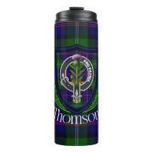 Thomson Schottischer Clan Tartan & Wappen