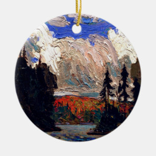 Thomson - Schwarze Fichte im Herbst Keramik Ornament