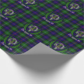 Thomson Scottish Clan Tartan & Crest Geschenkpapier (Ecke)