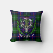 Thomson Scottish Clan Tartan & Wappen