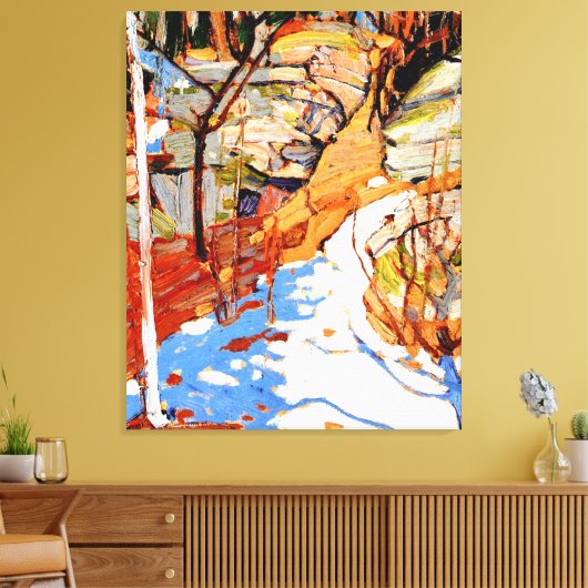 Thomson - Snow and Rocks, Leinwanddruck (Insitu (Wohnzimmer))