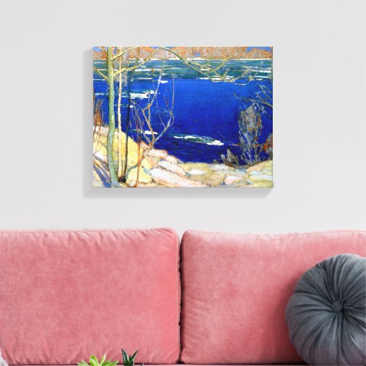 Thomson - Spring Ice, fein, populär, Leinwanddruck (Insitu (Wohnzimmer))