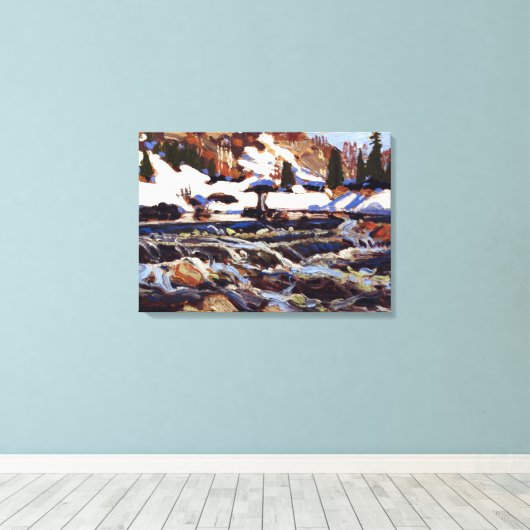 Thomson - The Rapids, Fine Art Malerei Leinwanddruck (Insitu (Holzboden))