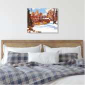 Thomson - Wälder im Winter Leinwanddruck (Insitu (Schlafzimmer))