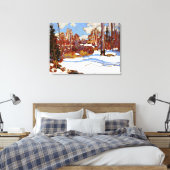 Thomson - Wälder im Winter Leinwanddruck (Insitu (Schlafzimmer))