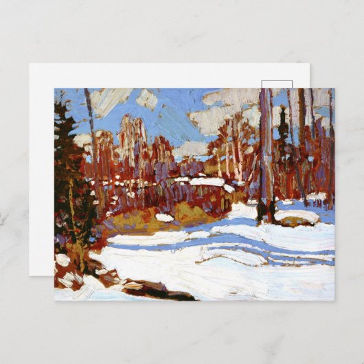 Thomson - Wälder im Winter Postkarte (Vorne/Hinten)