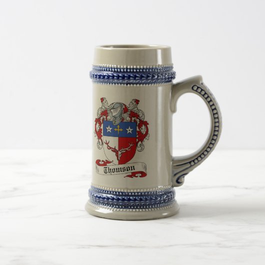 Thomson-Wappen Stein - Familienwappen Bierglas (Rechts)
