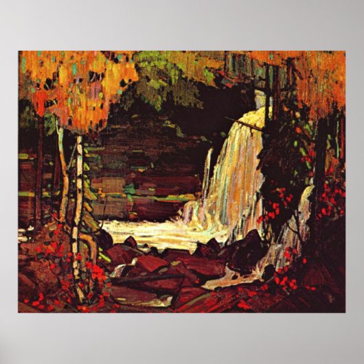 Thomson - Wasserfall im Wald Poster (Vorne)