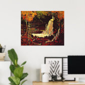 Thomson - Wasserfall im Wald Poster (Heimbüro)