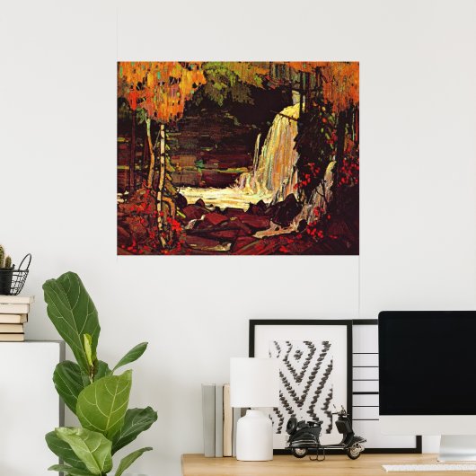 Thomson - Wasserfall im Wald Poster (Heimbüro)