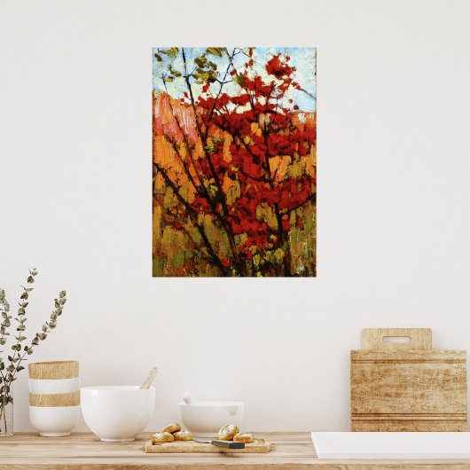 Thomson - Weichkapsel im Herbst Poster (Küche)