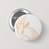 Thomsons Gazelle im Swish, der Art zeichnet Button (Vorne & Hinten)