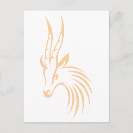 Thomson's Gazelle in Swish Zeichnend Style Postkarte (Vorderseite)