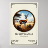 Thomson's Gazelle Zoology Series Poster (Vorne)