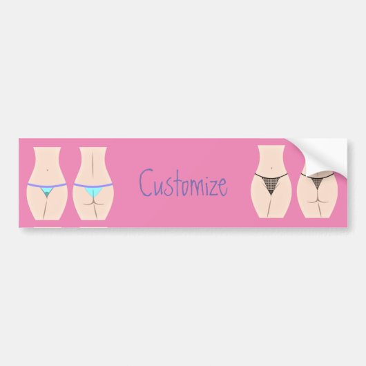 Thong Panty Thunder_Cove Autoaufkleber (Vorne)
