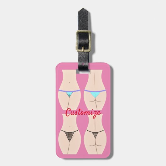 Thong Panty Thunder_Cove Gepäckanhänger (Vorderseite vertikal)