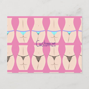 Thong Panty Thunder_Cove Postkarte